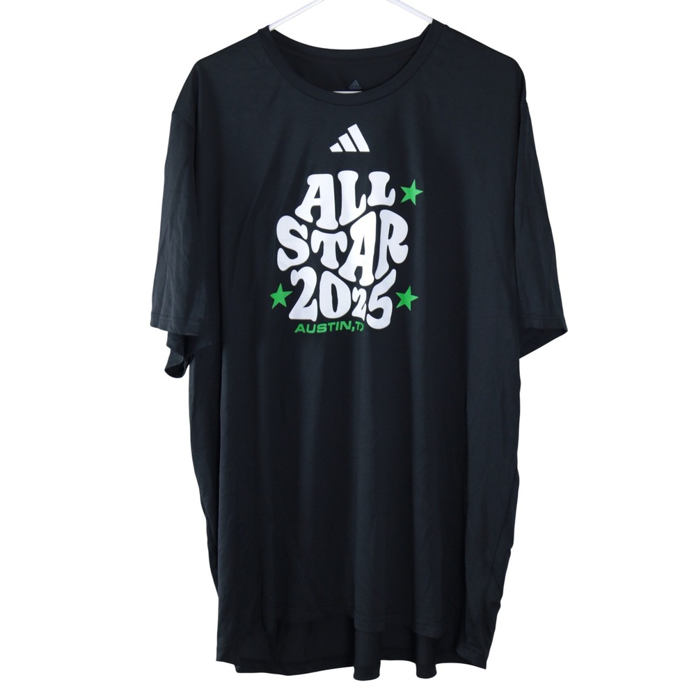 Adidas All Star 2025 Austin TX Mens 3XL Black Graphic Performance T-Shirt